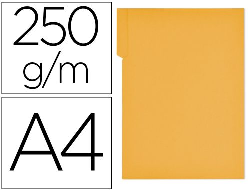 Classificador gio em cartolina din a4 pestana direita 250 gr amarelo , Giotto , 78160 , 8427291004920